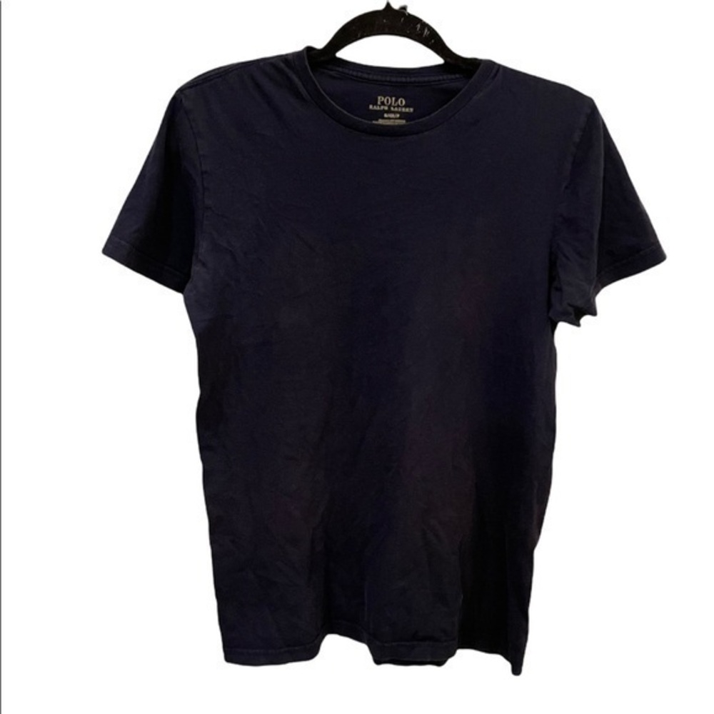 Polo Ralph Lauren Navy Roundneck Tshirt 
Men Small 100% Cotton 
Condition 7/10